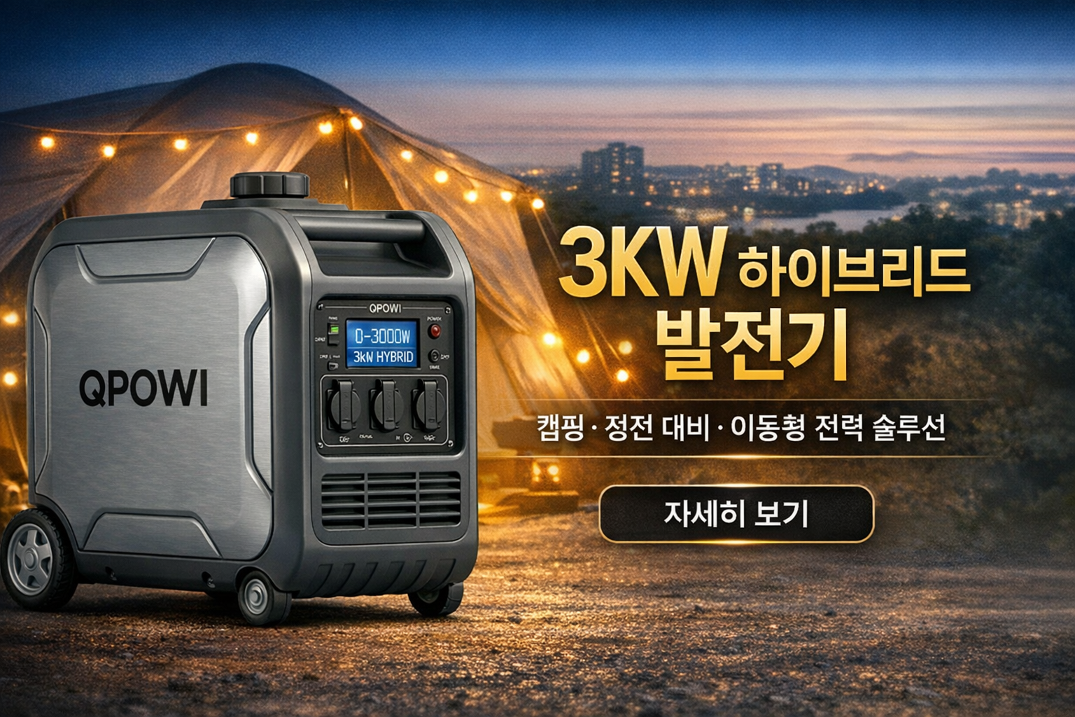3KW 하이브리드 발전기